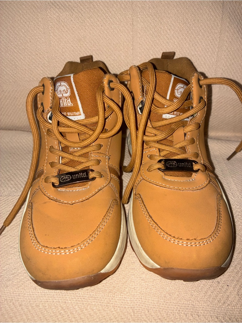 Ecko Unltd Joseph Kids Brown Lace Up Shoes Boots Size 13 Youth